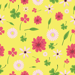 seamless floral pattern with flowers