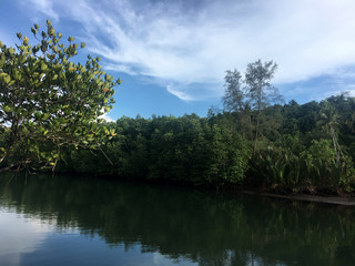 Obraz premium Klong Chaow Cannal, Trat, Thailand.