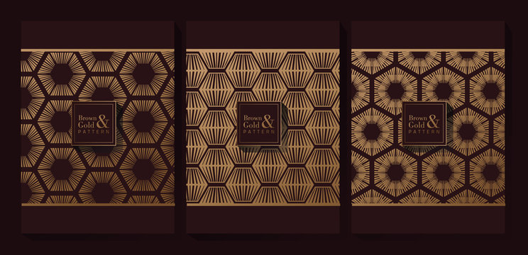 Brown and Gold Luxury Pattern