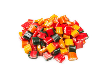 Citrus colorful candies. Jelly sweets,