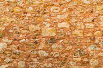 Italy, Sicily, Messina Province, Caronia. Stone wall in the medieval hilltop village of Caronia.