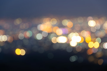 Abstract Bokeh blurred color light can use background.