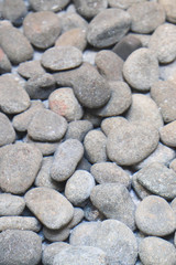 Grey Colored Rustic Smooth Decorative Stones Of Different Sizes