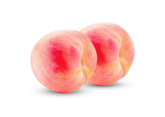 fresh Peach isolated on white background