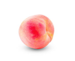 Peach isolated on white background