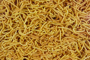 Hot And Spicy Crunchy Fresh Fried Indian Salted Snacks Bhujia Sev