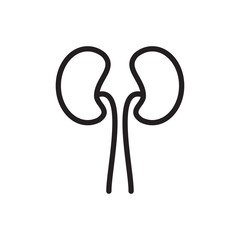 kidney icon collection, trendy style