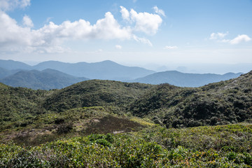 Fototapeta premium the mountains range in jungle in southern of Thailand.
