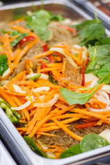 Fresh vegetables as addition to dishes. Healthy eating containing vitamins