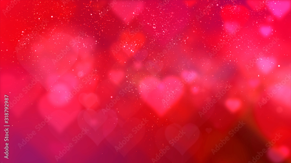 Aufkleber happy valentine theme decoration motion particles animation with drop down graphic icons associated 