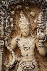 Fototapeta premium The Serene Samadhi Buddha Statue: A Masterpiece of Anuradhapura, Sri Lanka