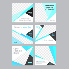 Fototapeta premium Social media post template