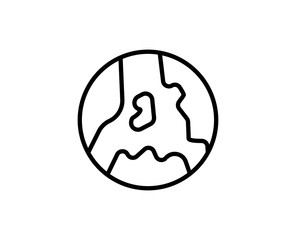 Flat line icon