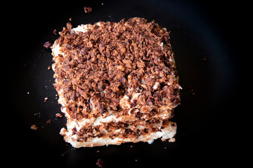 Steamed rice flour with red bean for Korean rice cake