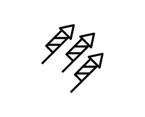Flat line icon