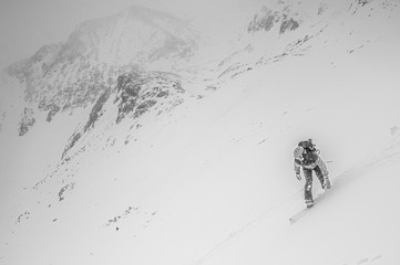 Person skiing in the Copper Mountains in the United States