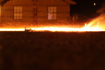 Sparks Flying in the Street
