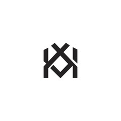 KK logo initial letter design template