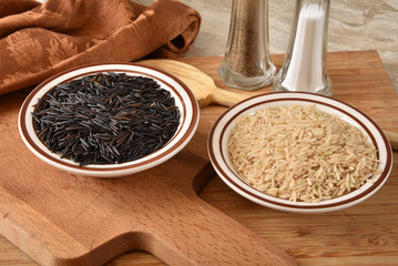 Wild and brown rice