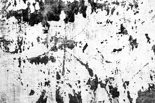 Fototapeta Texture of a concrete wall with cracks and scratches which can be used as a background