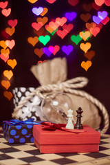 ideas para regalos fondo de corazones bokeh san valentín desenfoque