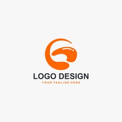 Letter G logo design. Monogram G type abstract symbol. Initial G vector icon.