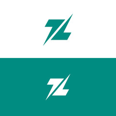 z letter logo design, z logo design with arrow concept  - obrazy, fototapety, plakaty