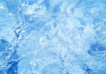 Blue ice, arctic ice background.