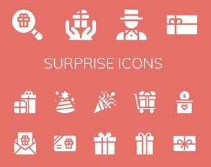 surprise icon set