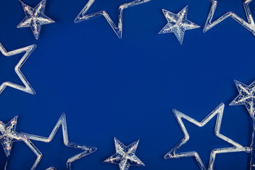 Star  lights on a background. 