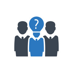 Problem solving team icon