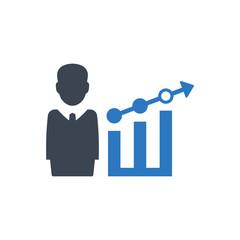Business profit report icon