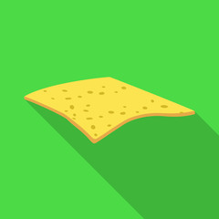 Vector design of cheese and slice symbol. Web element of cheese and milk stock symbol for web.