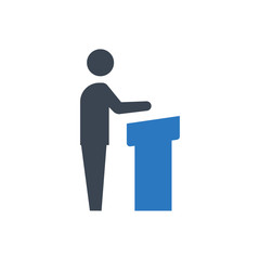 Business presentation icon