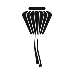 Isolated object of lantern and paper symbol. Collection of lantern and ornament stock symbol for web.