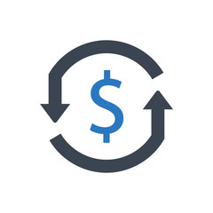 Currency exchange icon