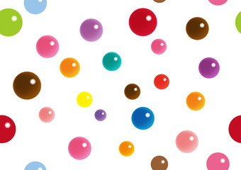 カラフル チョコレート キャンディ シームレス パターン イラスト