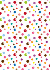 カラフル チョコレート キャンディ シームレス パターン イラスト