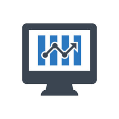 Online profit report icon