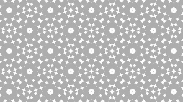 Graphic pattern in black and white with stroboscopic and hypnotic effect, while increasing in size and then reducing it, in 16: 9 video format