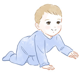 ハイハイする赤ちゃん