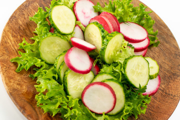 Spring Radish Salad with Cucumber or Simple Rustic Salat