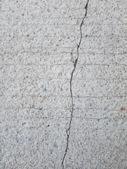 Marks the cracks on the concrete wall