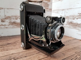 Vintage film rangefinder camera