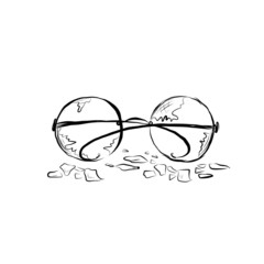 broken glass spectacles