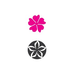 Beauty icon flowers design illustration