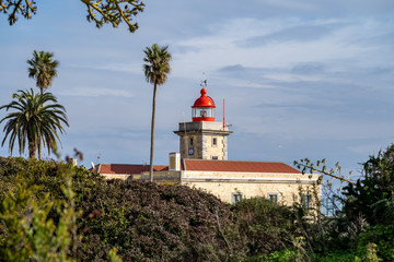 Fototapeta na wymiar Ponta da Piedade Lighthouse near Lagos, Portugal in the Algarve.