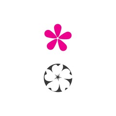 Beauty icon flowers design illustration