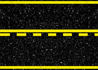 Fototapeta premium lignes jaunes sur chaussée 