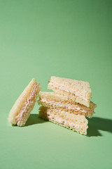 club sandwich with fish paste